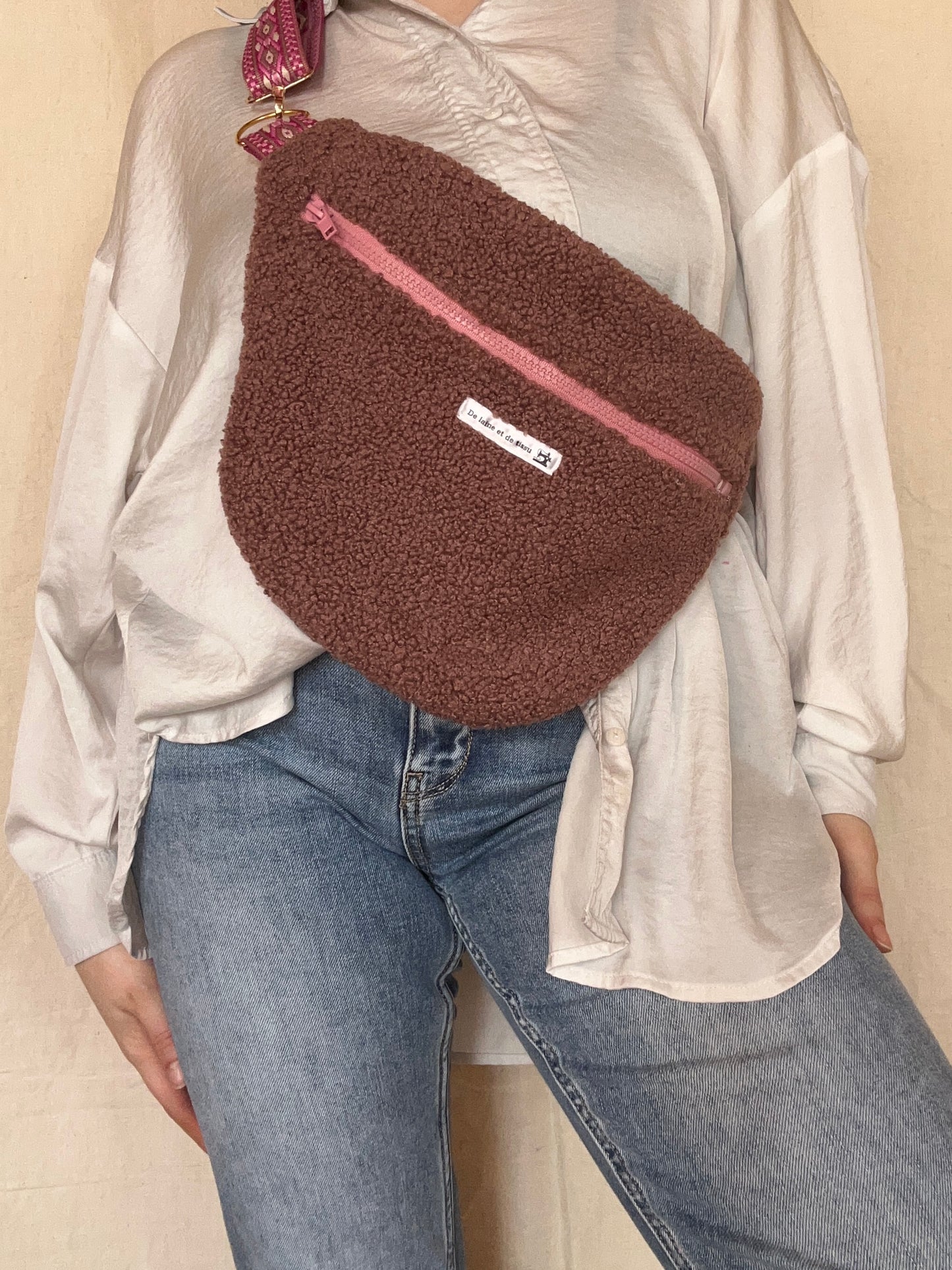 Sac Banane Charlotte Vieux Rose