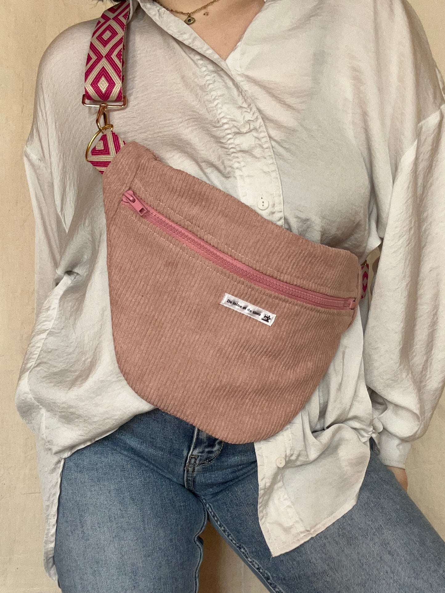 Sac Banane Sarah Rose Poudré