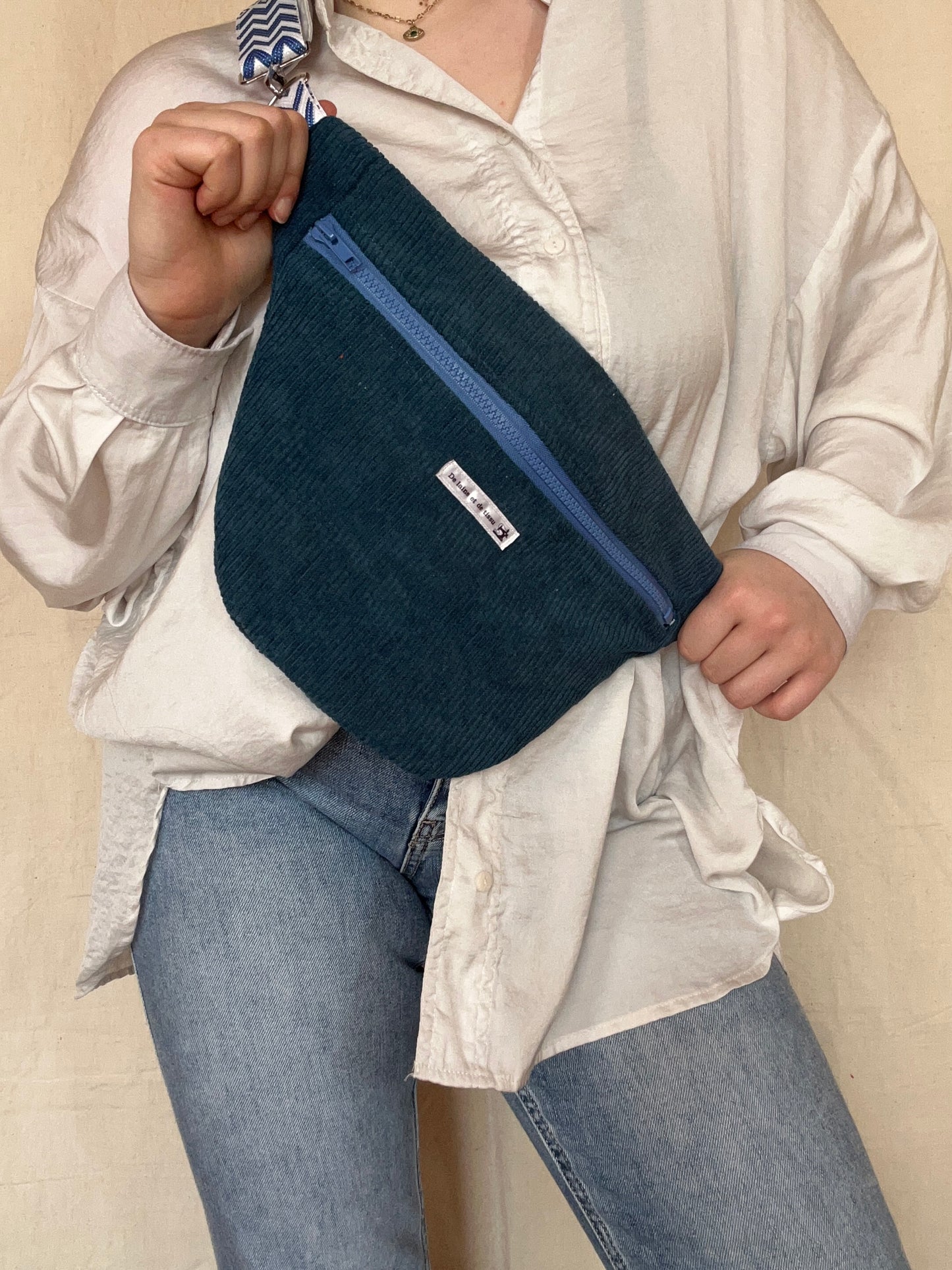 Sac Banane Sarah Bleu