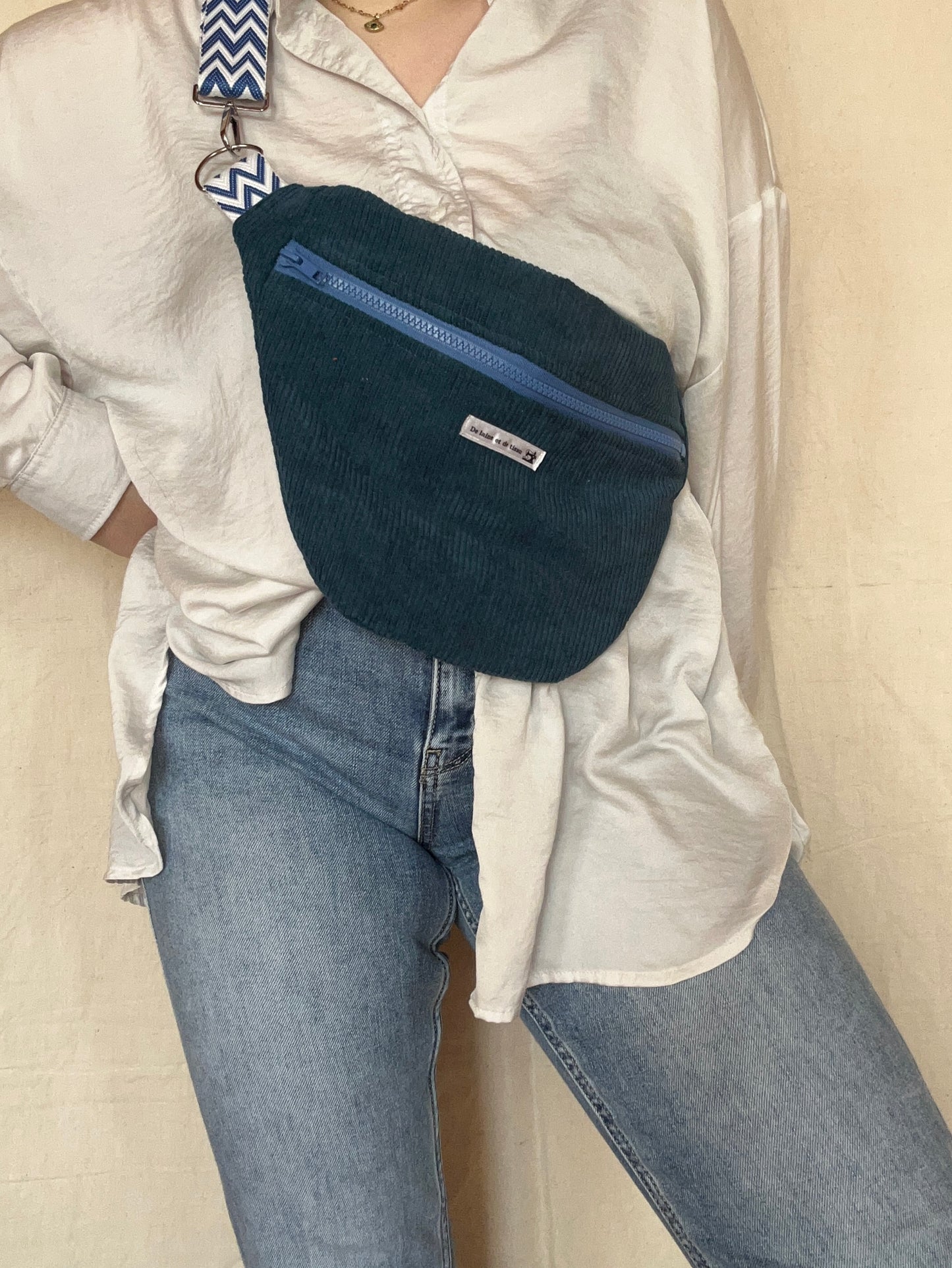 Sac Banane Sarah Bleu