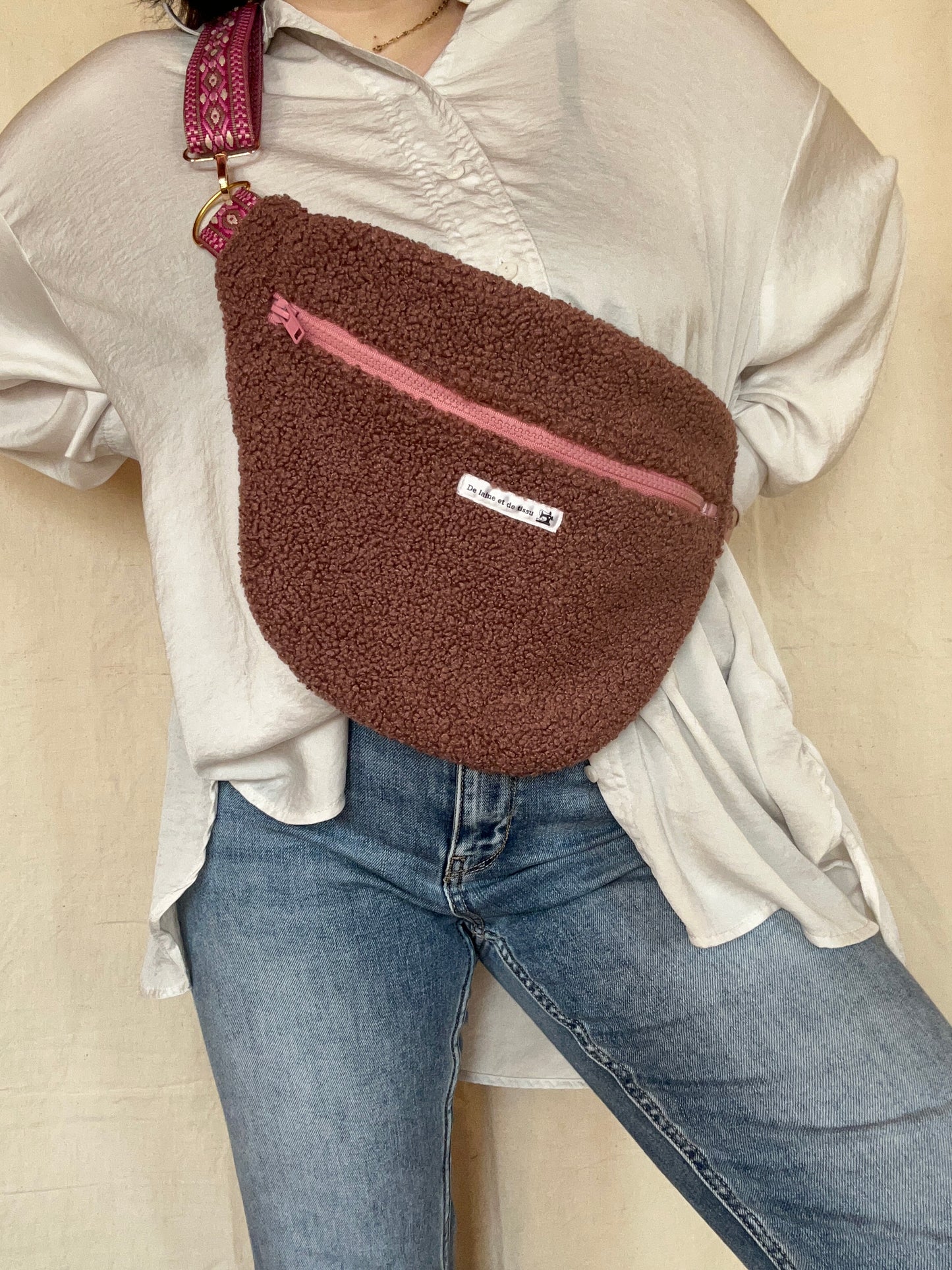 Sac Banane Charlotte Vieux Rose