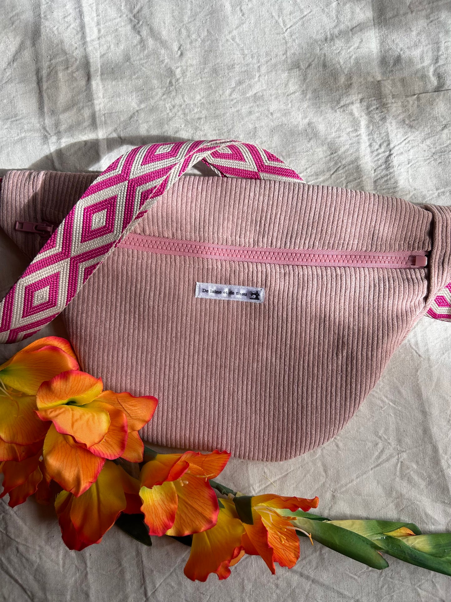 Sac Banane Sarah Rose Poudré