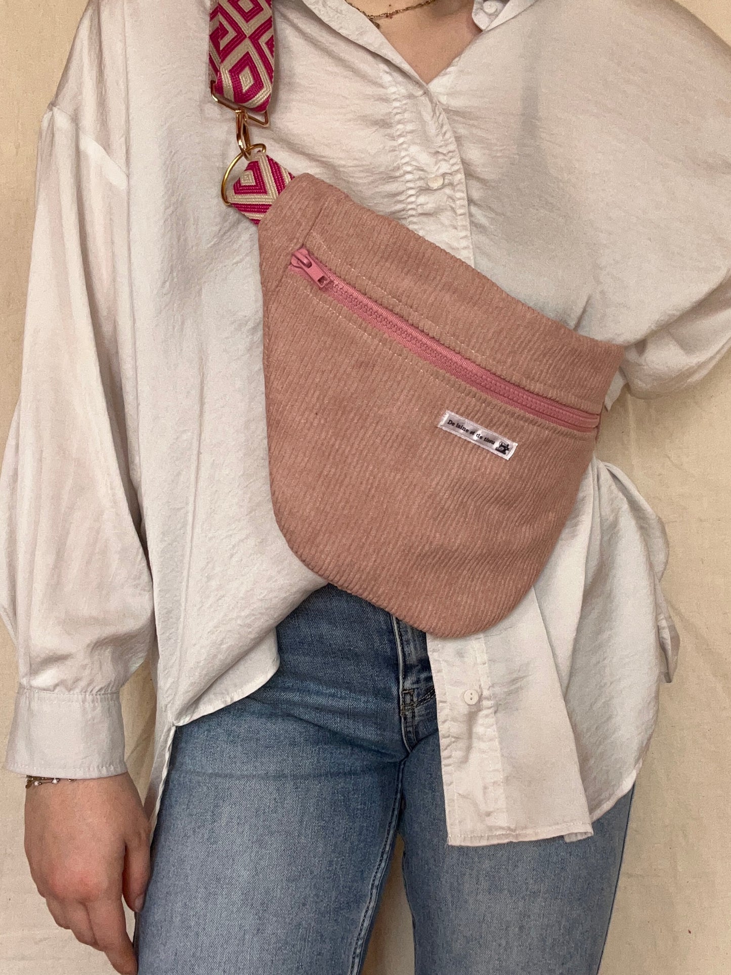 Sac Banane Sarah Rose Poudré