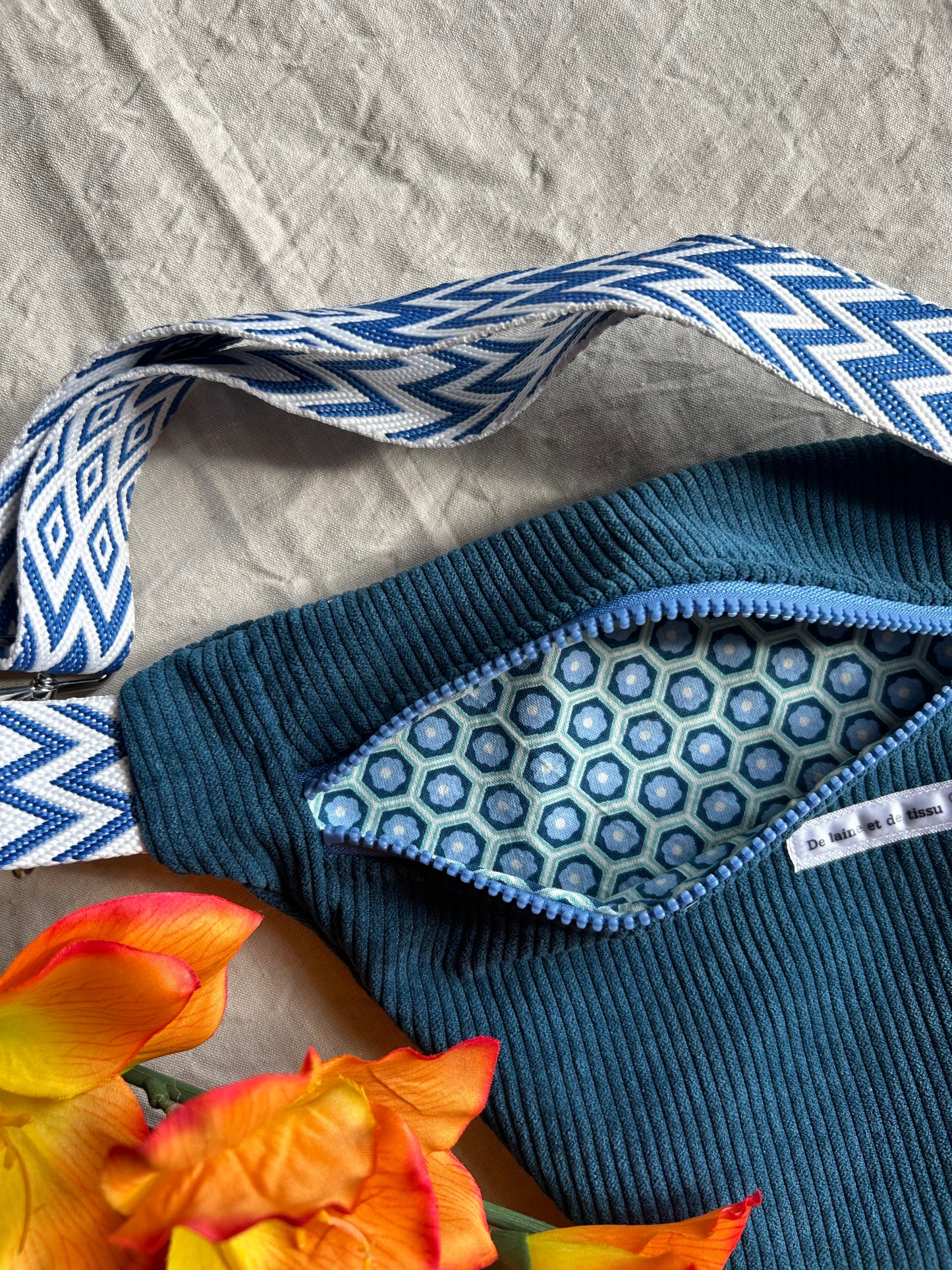 Sac Banane Sarah Bleu