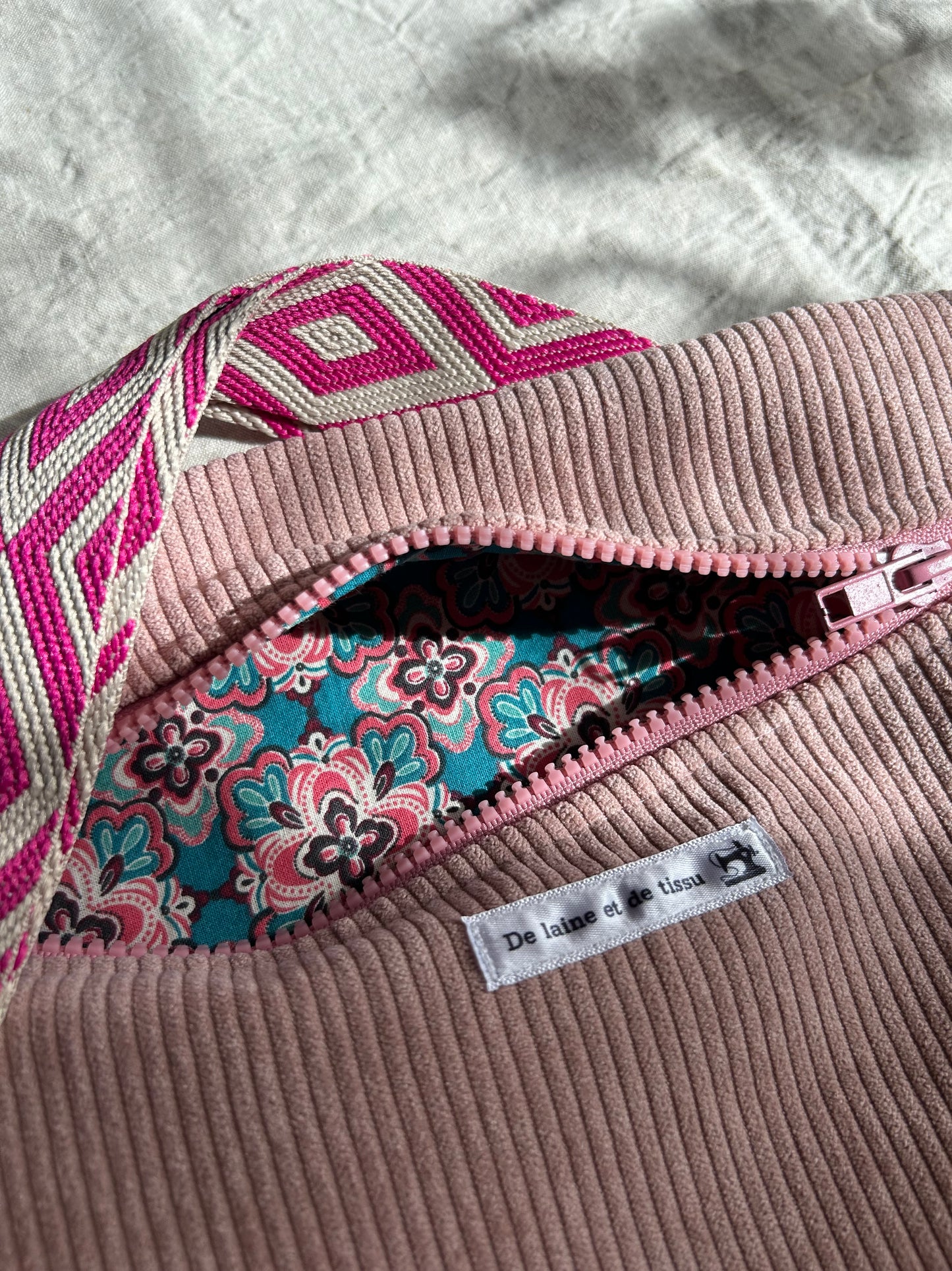 Sac Banane Sarah Rose Poudré